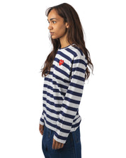 Stripe Emblem x Rhinestone L/S