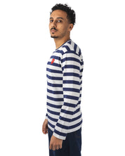 Stripe Emblem x Rhinestone L/S