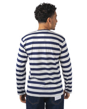 Stripe Emblem x Rhinestone L/S