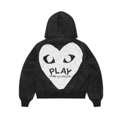 Black Heart Hooded Jacket