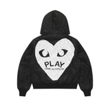 Black Heart Hooded Jacket