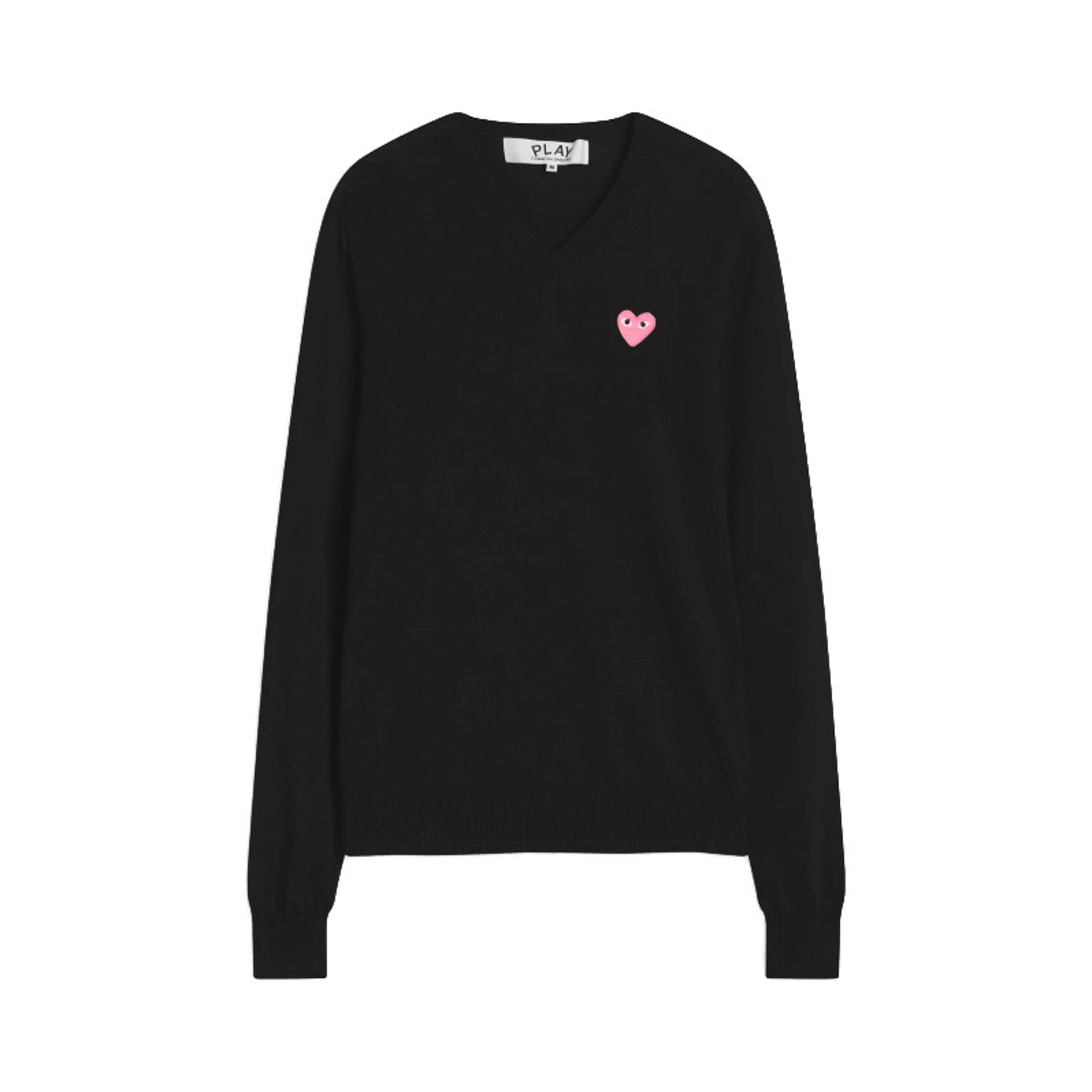 Pink Heart V Neck Jumper