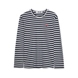 Red Small Heart Striped Long Sleeve