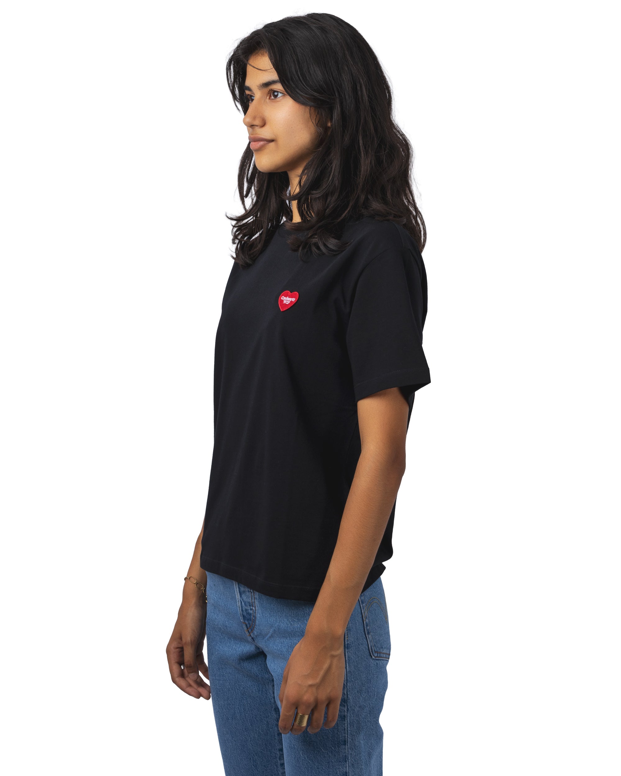 W' S/S Heart Patch T-Shirt