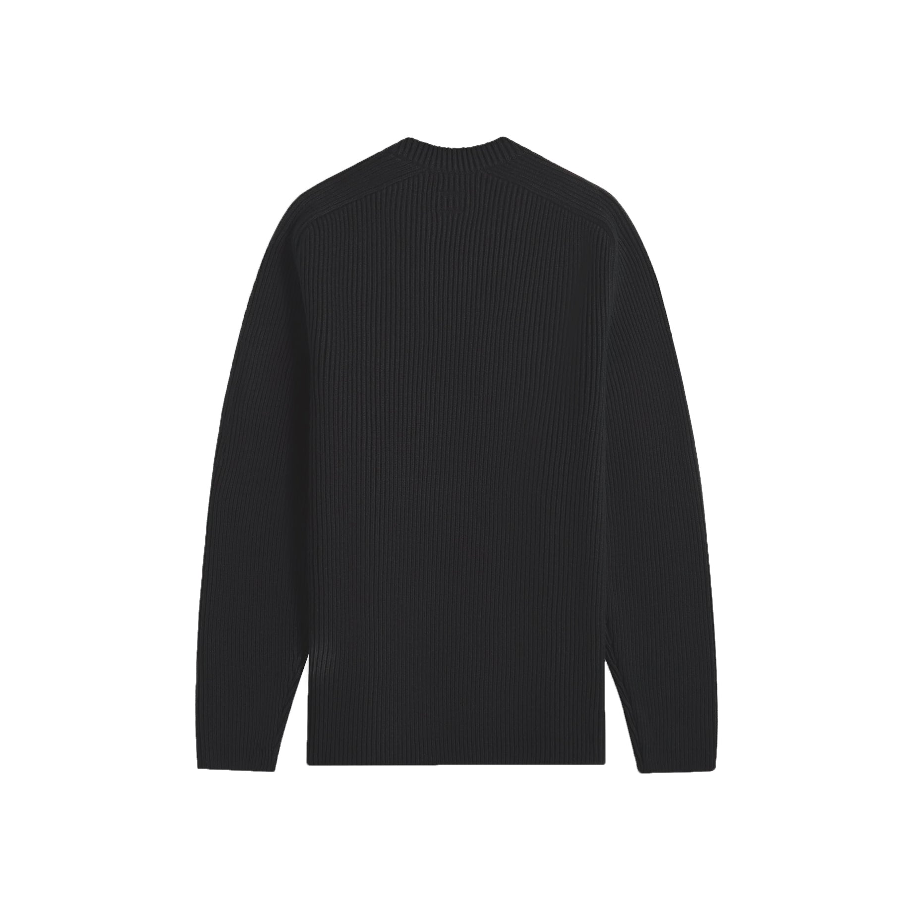 Waffle Knit Cotton Crewneck Lens Sweater
