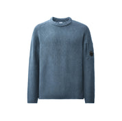 Full Rib Cotton Crewneck Lens Sweater