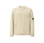 Full Rib Cotton Crewneck Lens Sweater