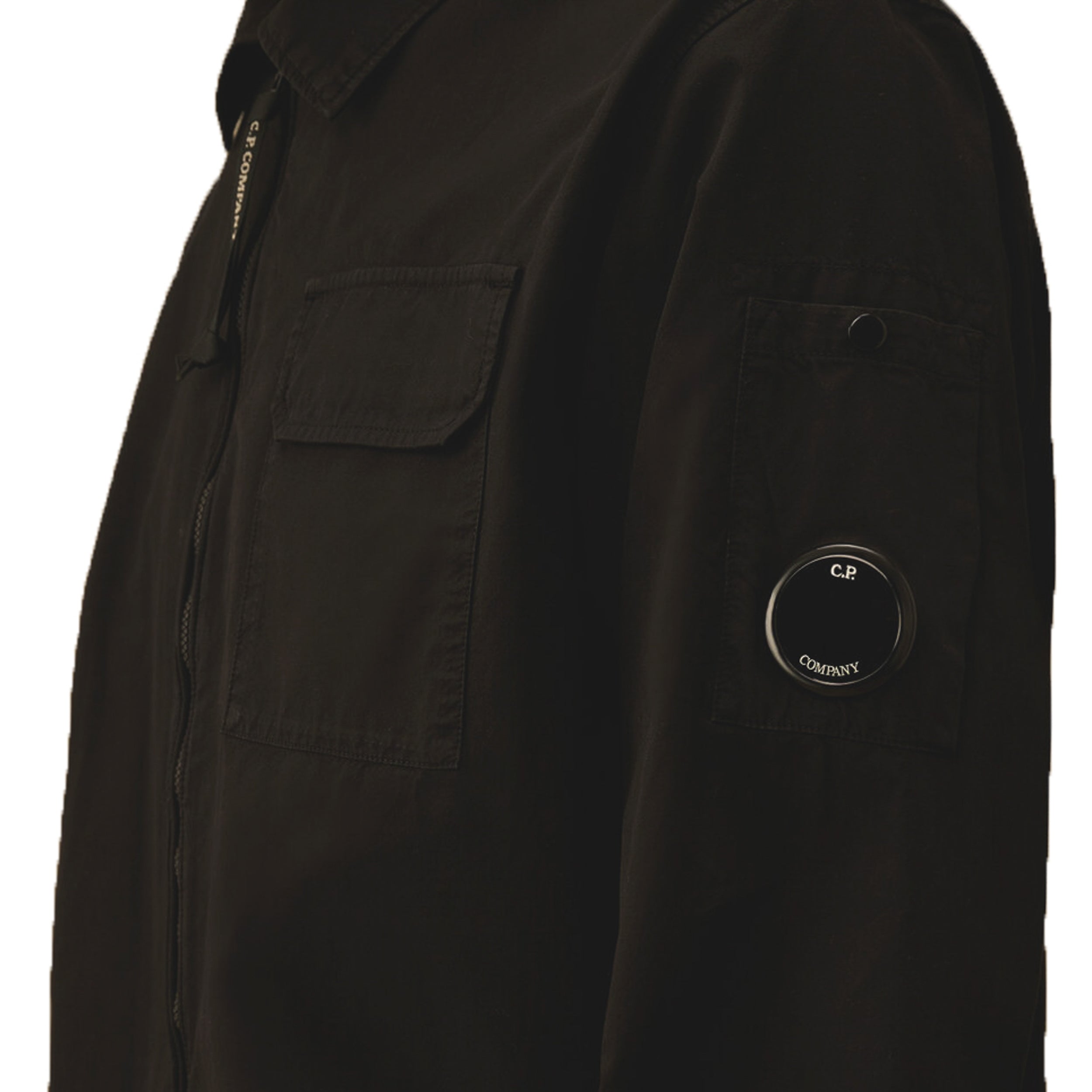 Organic Gabardine Zipped Lens Overshirt