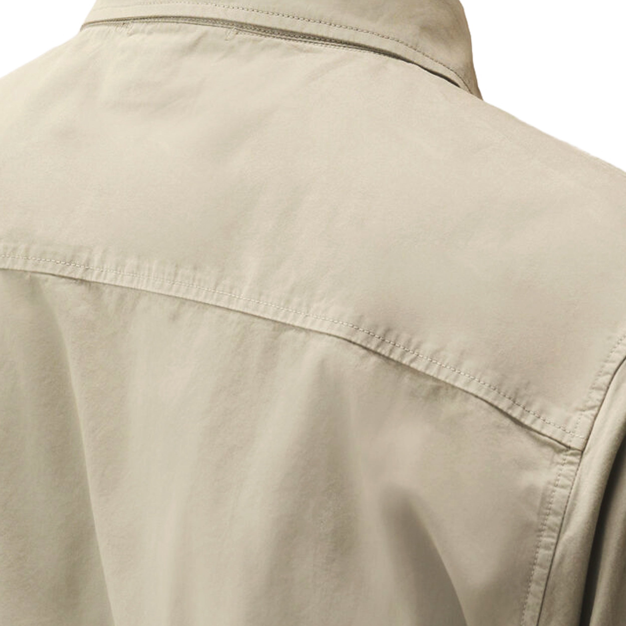 Organic Gabardine Zipped Lens Overshirt