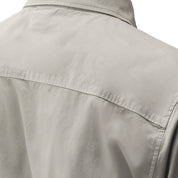 Organic Gabardine Zipped Lens Overshirt