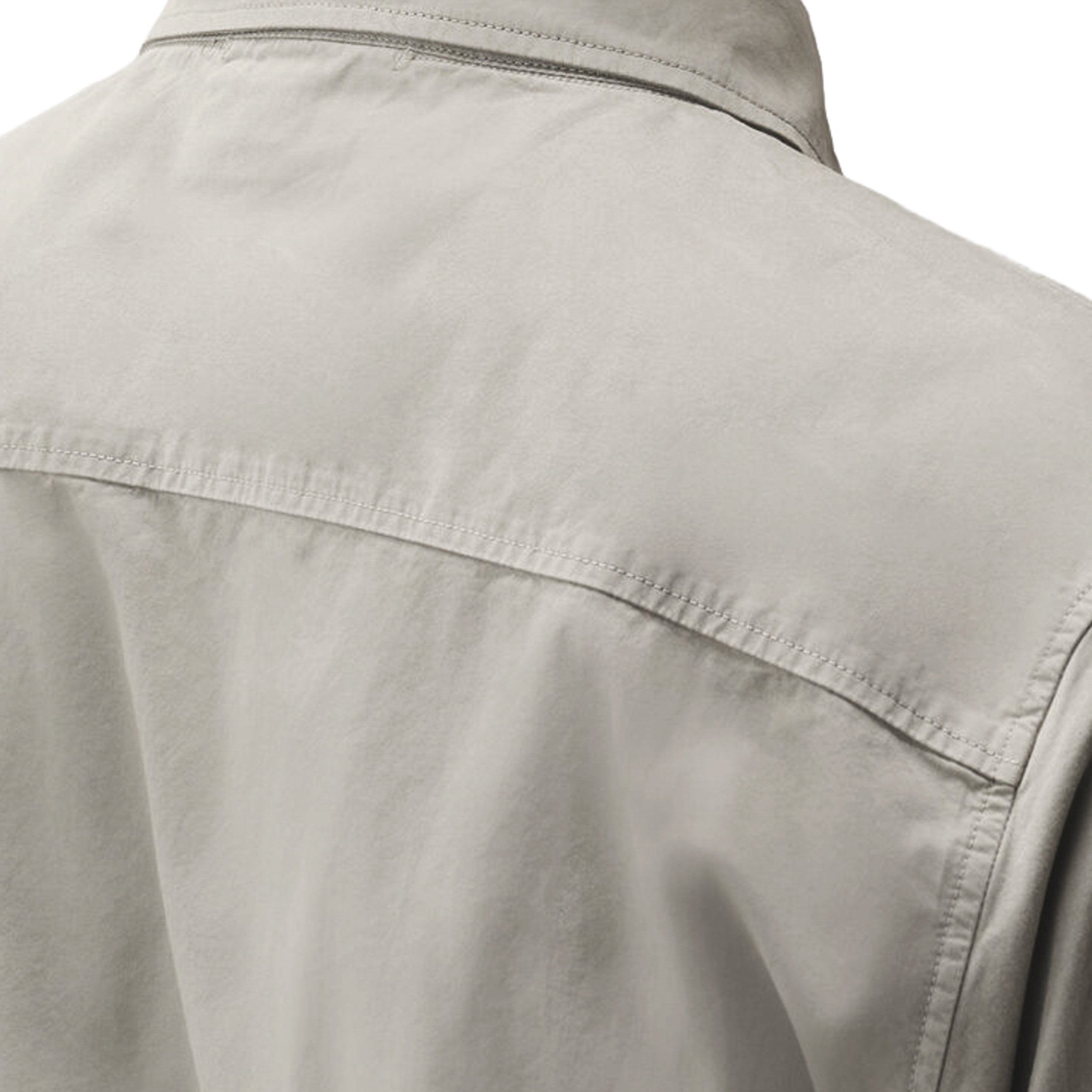 Organic Gabardine Zipped Lens Overshirt