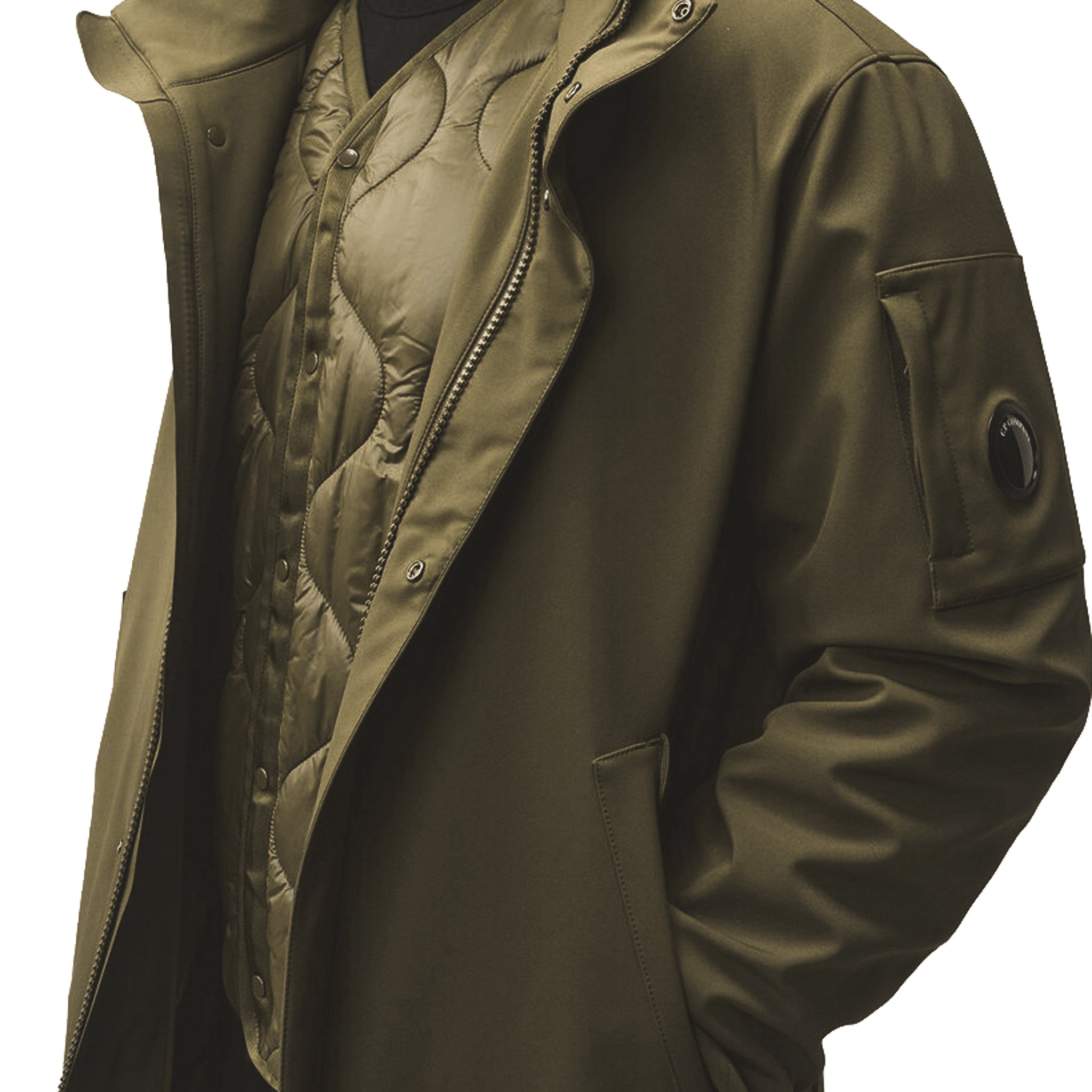 C.P. Shell-R Rembourré Parka à Capuche