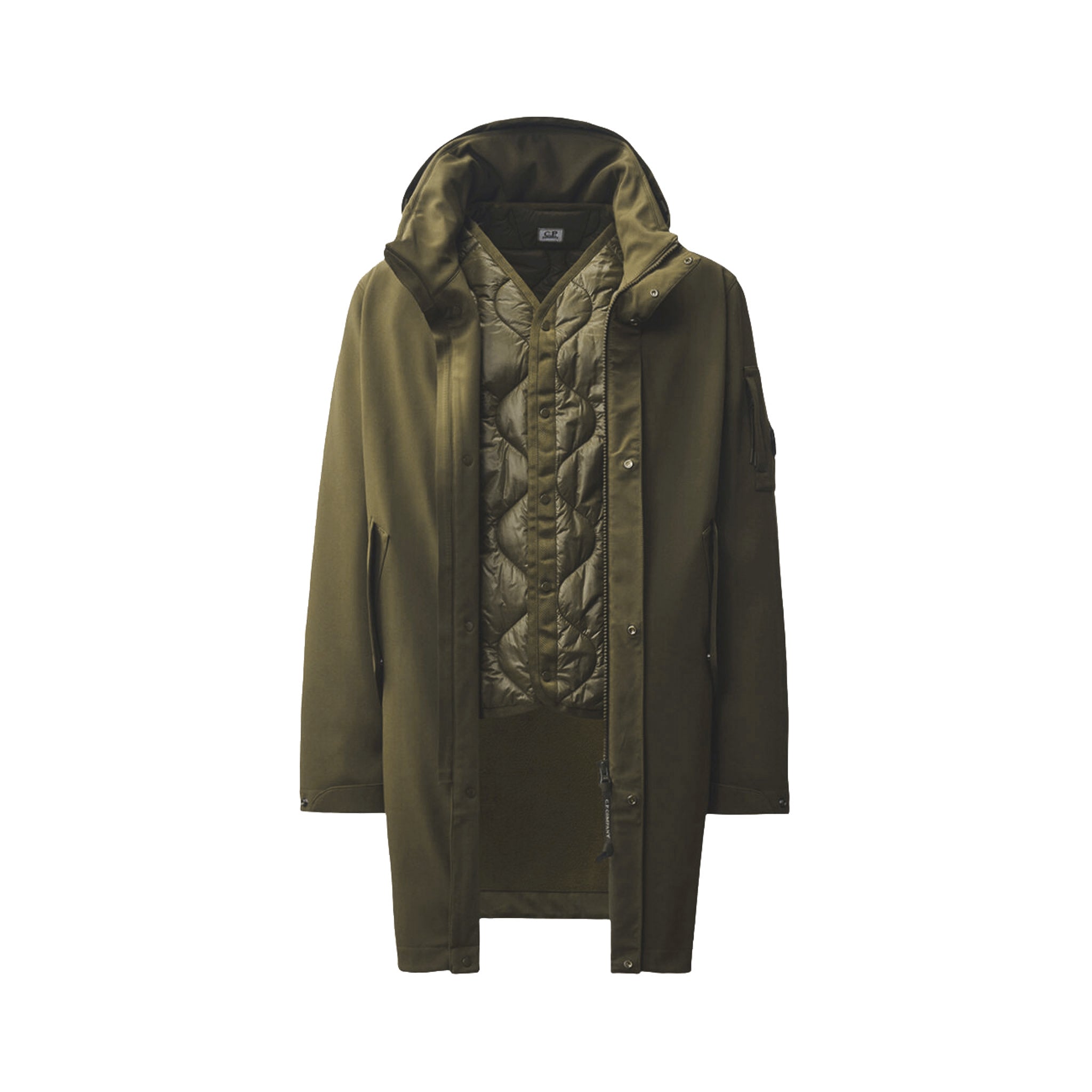 C.P. Shell-R Rembourré Parka à Capuche