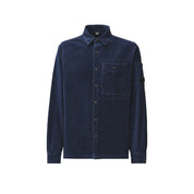 Chemise à manches longues et lentilles boutonnées en velours côtelé