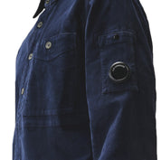 Chemise à manches longues et lentilles boutonnées en velours côtelé