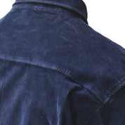 Chemise à manches longues et lentilles boutonnées en velours côtelé