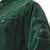 Corduroy Long Sleeve Button Lens Shirt