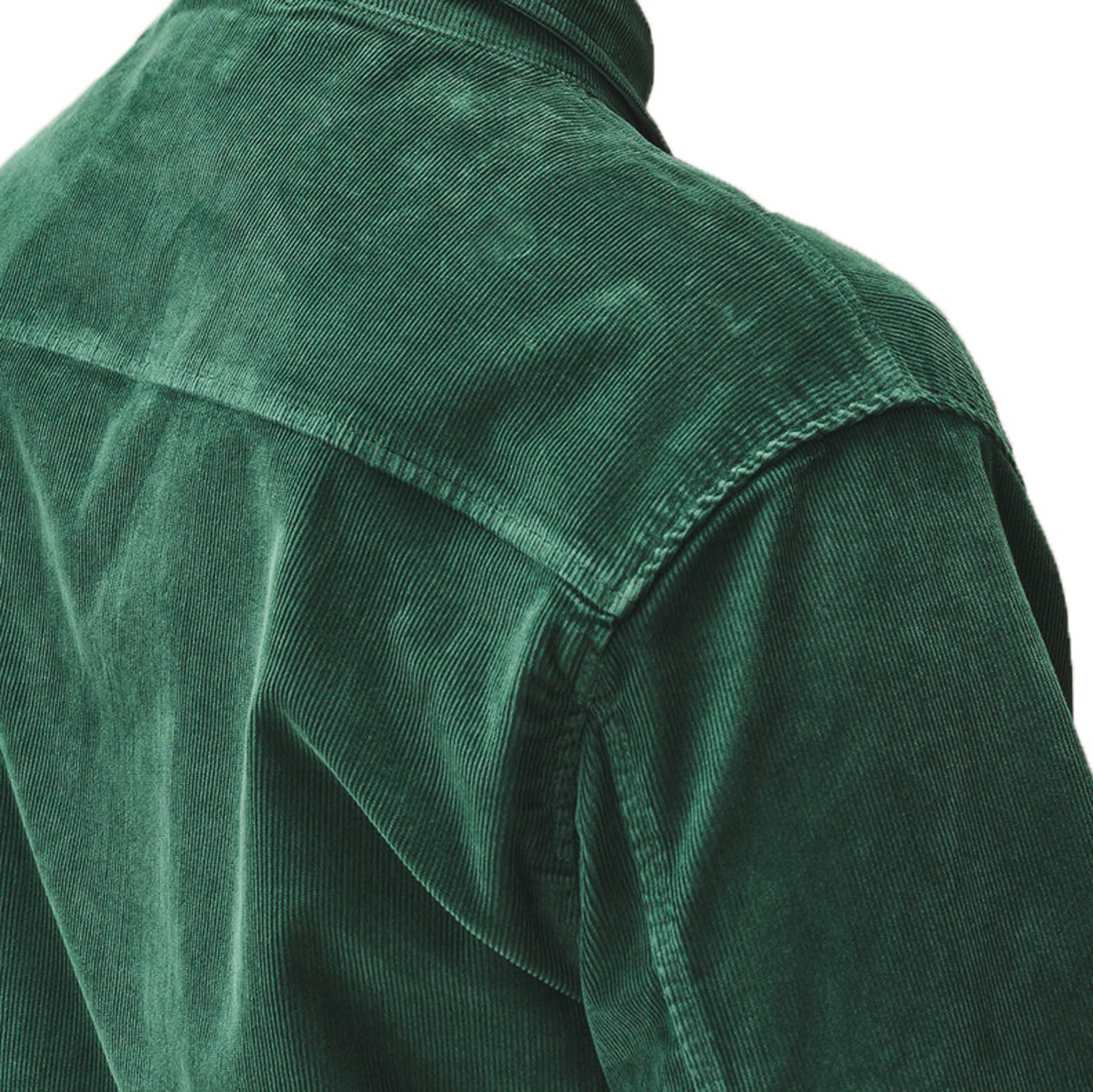 Corduroy Long Sleeve Button Lens Shirt