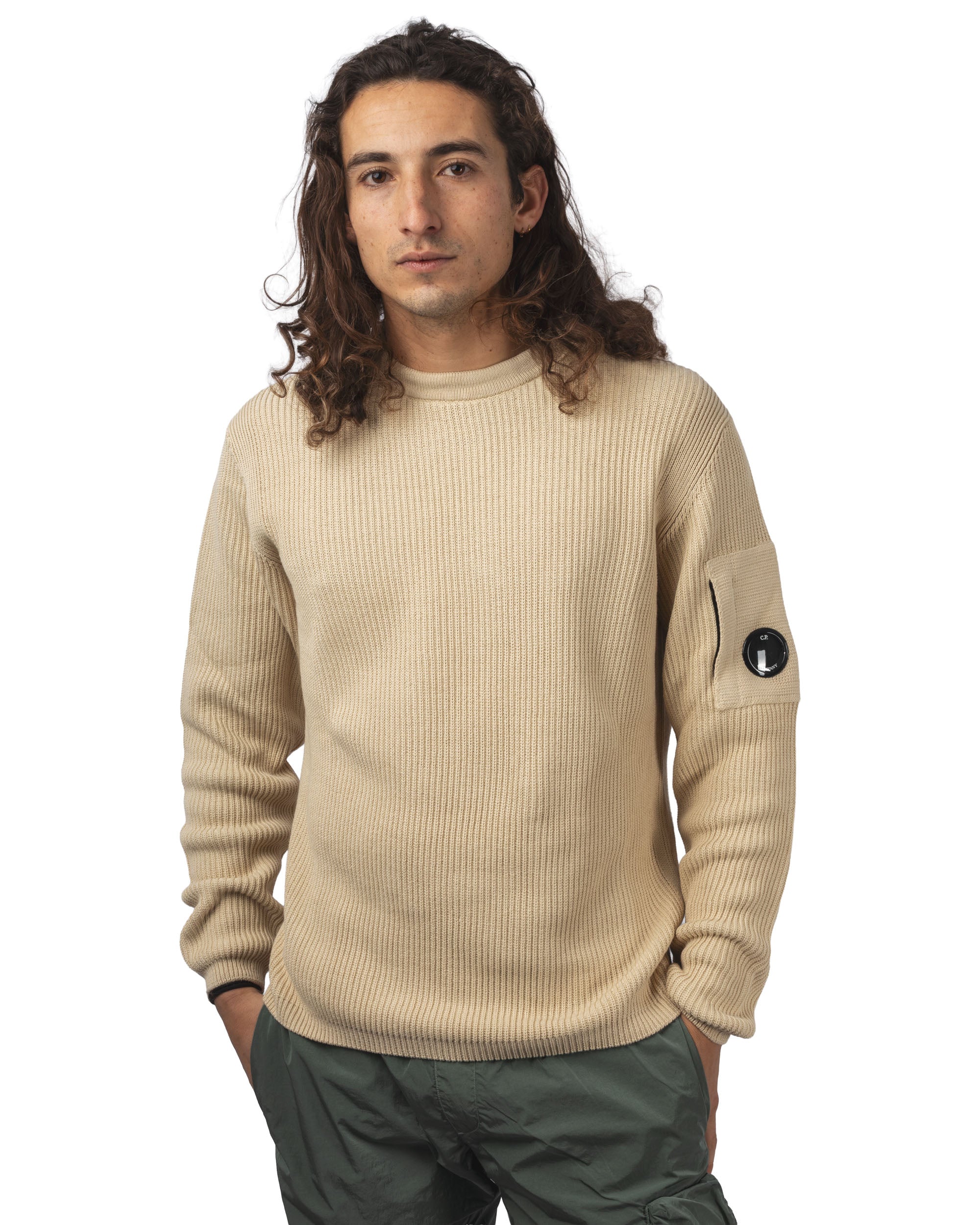 COTTON SEA ISLAND CREWNECK LENS SWEATER