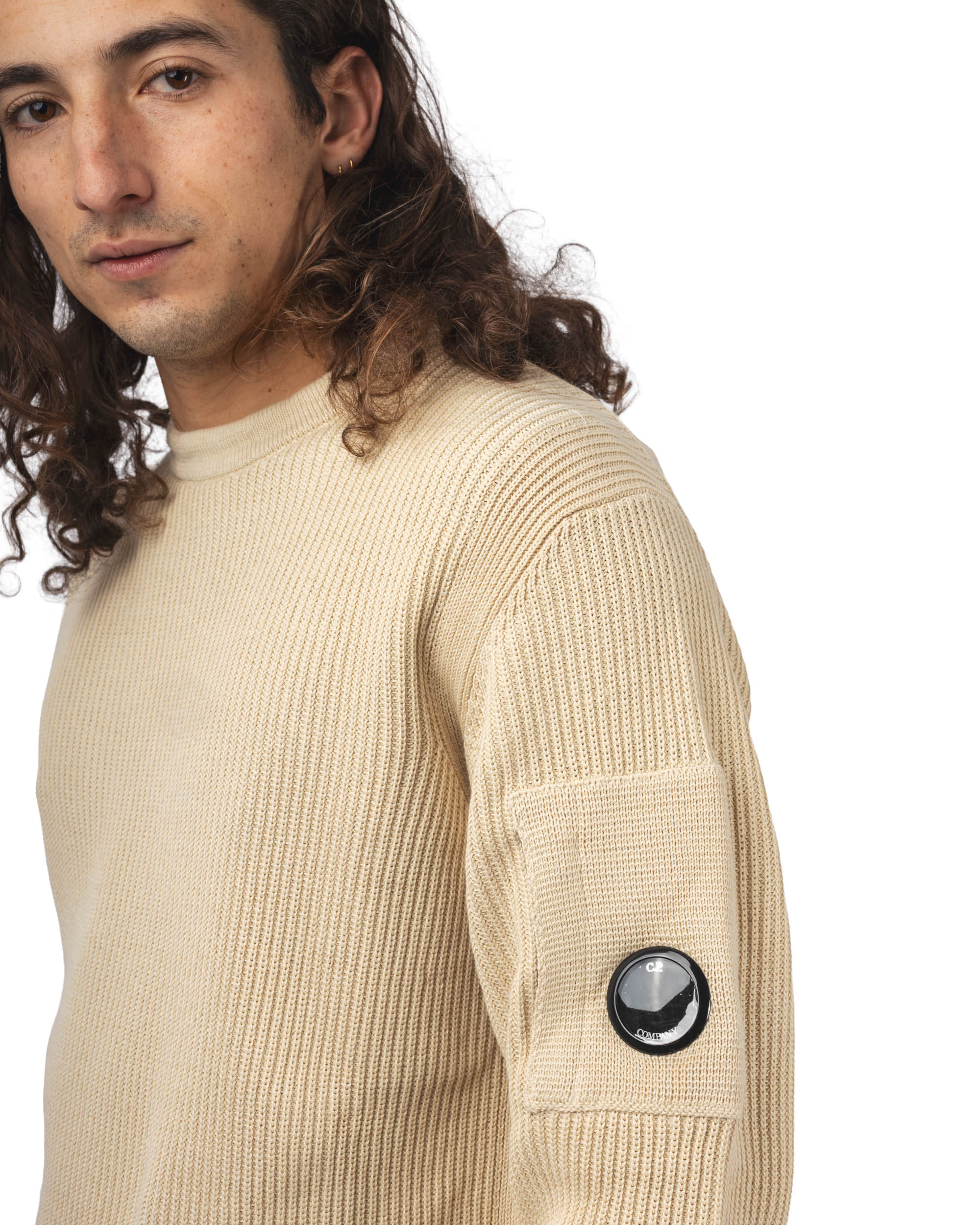 COTTON SEA ISLAND CREWNECK LENS SWEATER