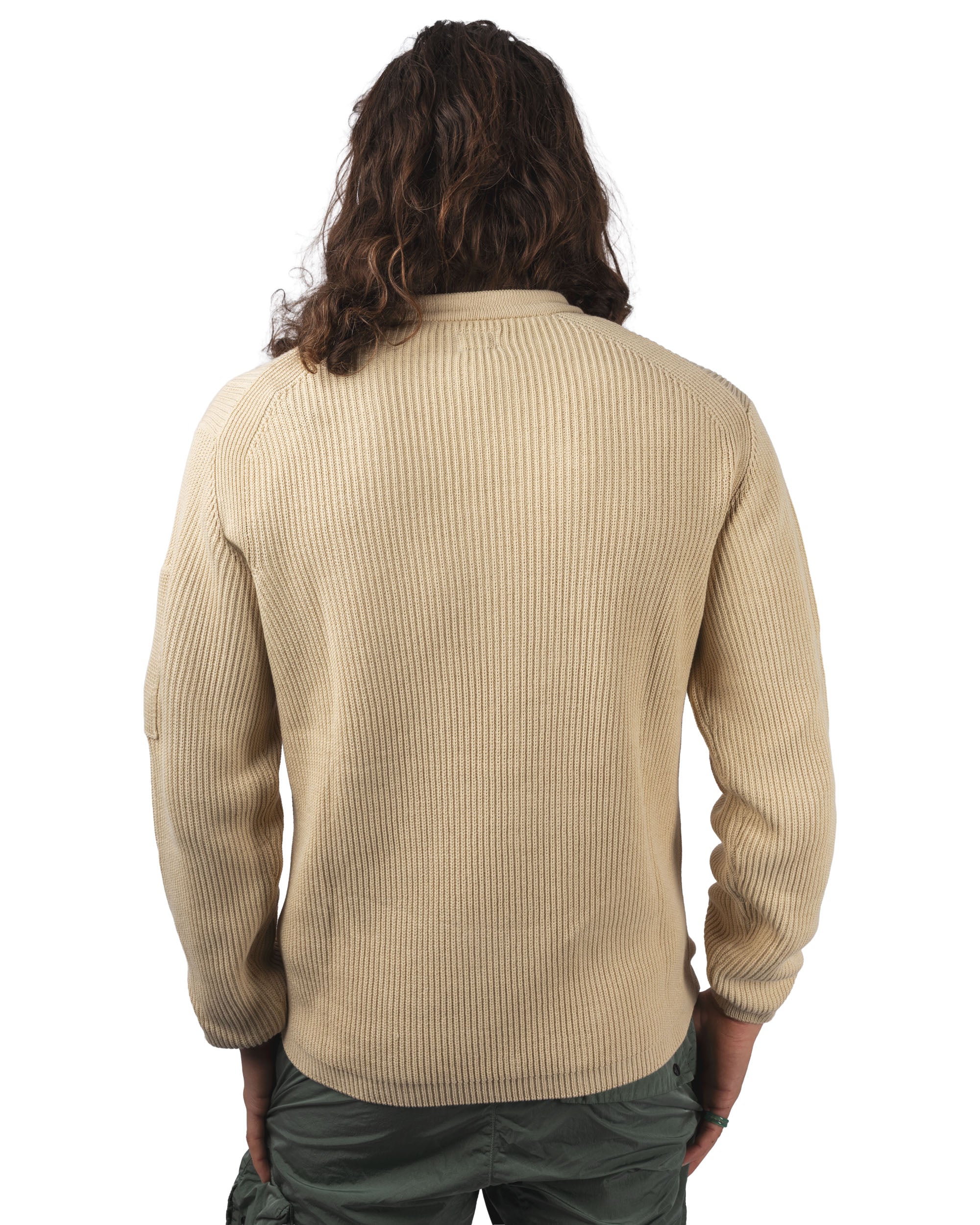 COTTON SEA ISLAND CREWNECK LENS SWEATER
