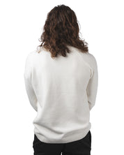 COTTON CHENILLE CREWNECK LENS SWEATER