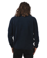 COTTON CHENILLE CREWNECK LENS SWEATER