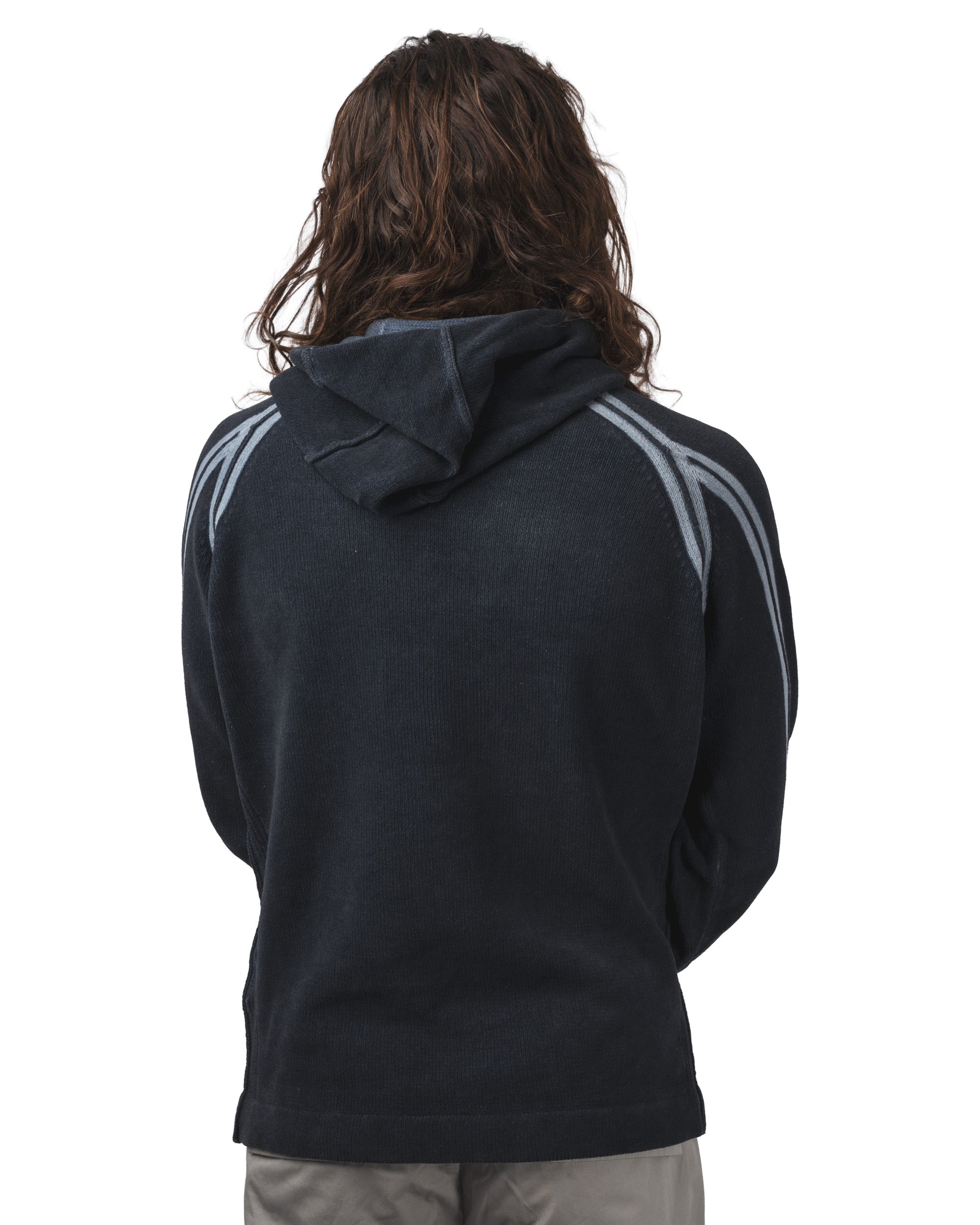 COTTON CHENILLE DOUBLE DYED HOODED SWEATER