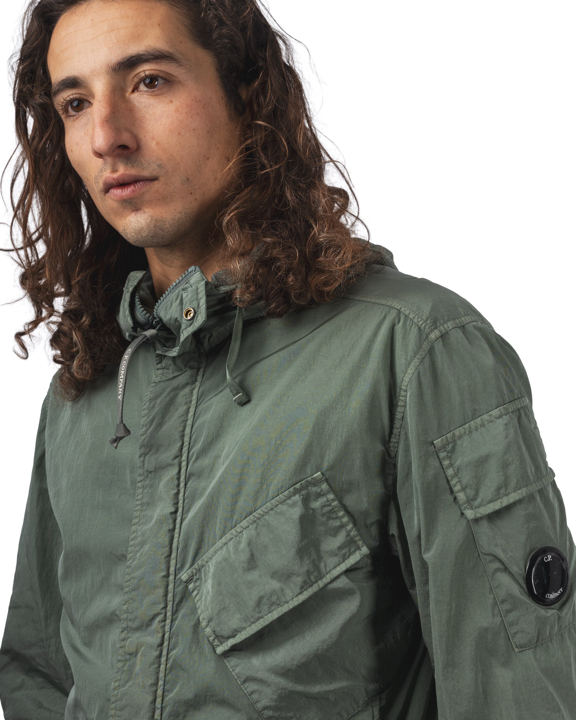 CHROME-R HOODED LENS OVERSHIRT