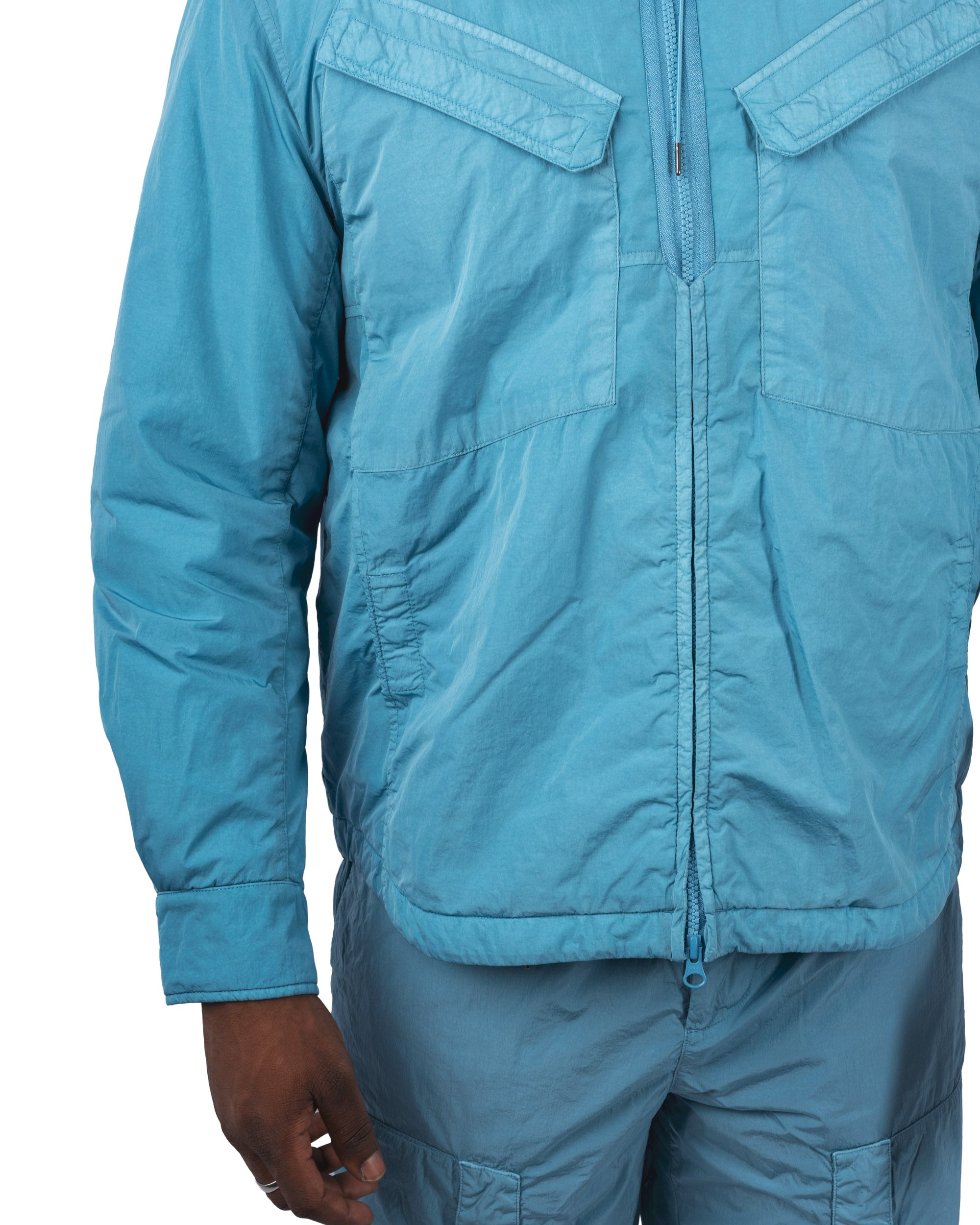 Overshirt Padded in Chrome - R