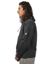 ORGANIC GABARDINE ZIPPED LENS OVERSHIRT