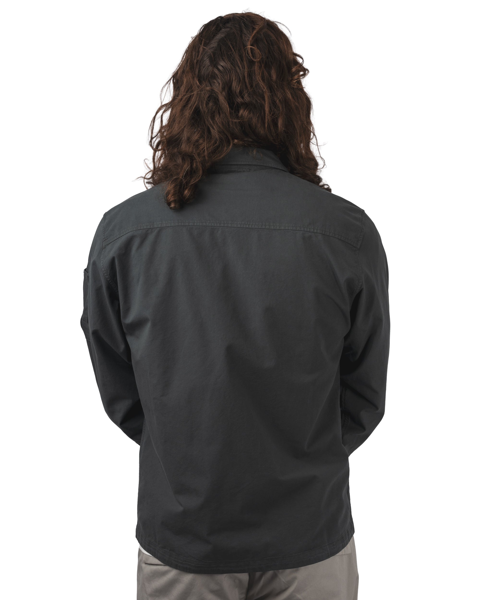 ORGANIC GABARDINE ZIPPED LENS OVERSHIRT