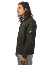 ORGANIC GABARDINE ZIPPED LENS OVERSHIRT