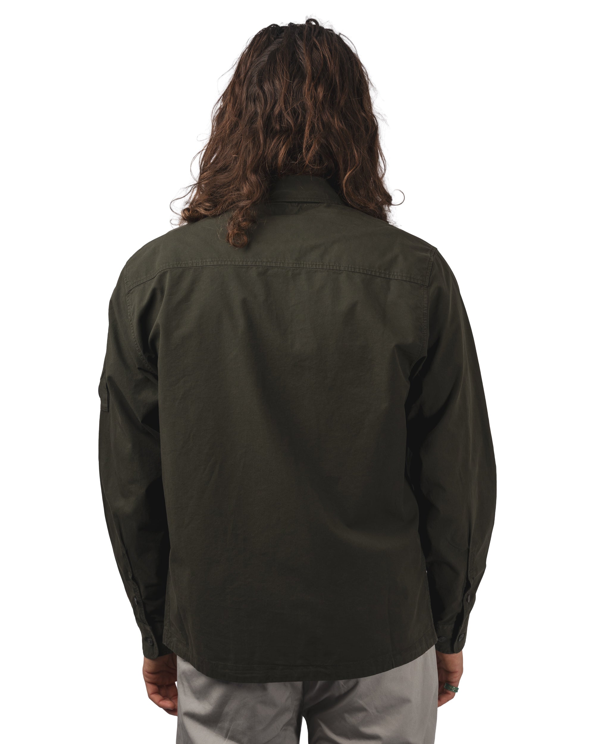 ORGANIC GABARDINE ZIPPED LENS OVERSHIRT