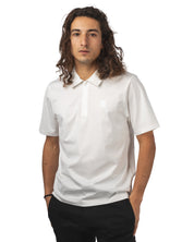 METROPOLIS SERIES MERCERIZED JERSEY SHORT SLEEVE HALF ZIP POLO