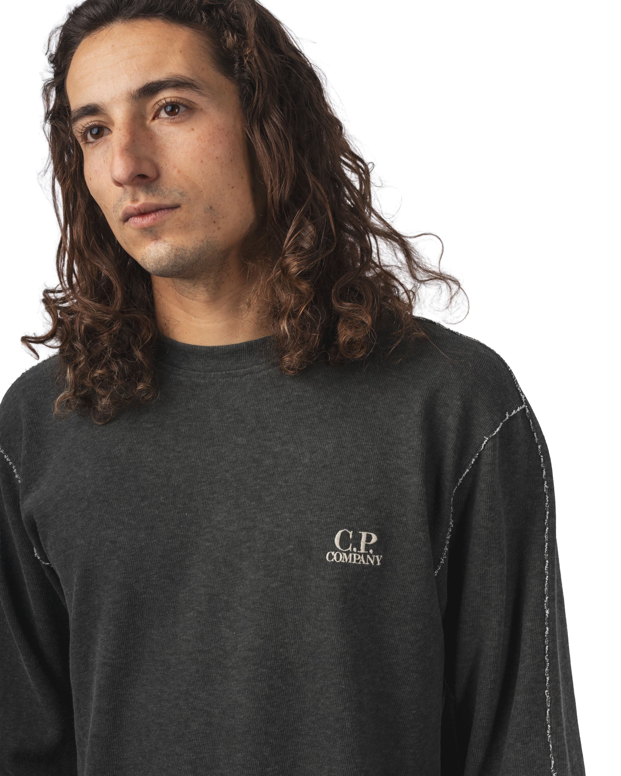 HEAVY JERSEY PLATED CREWNECK SWEATSHIRT