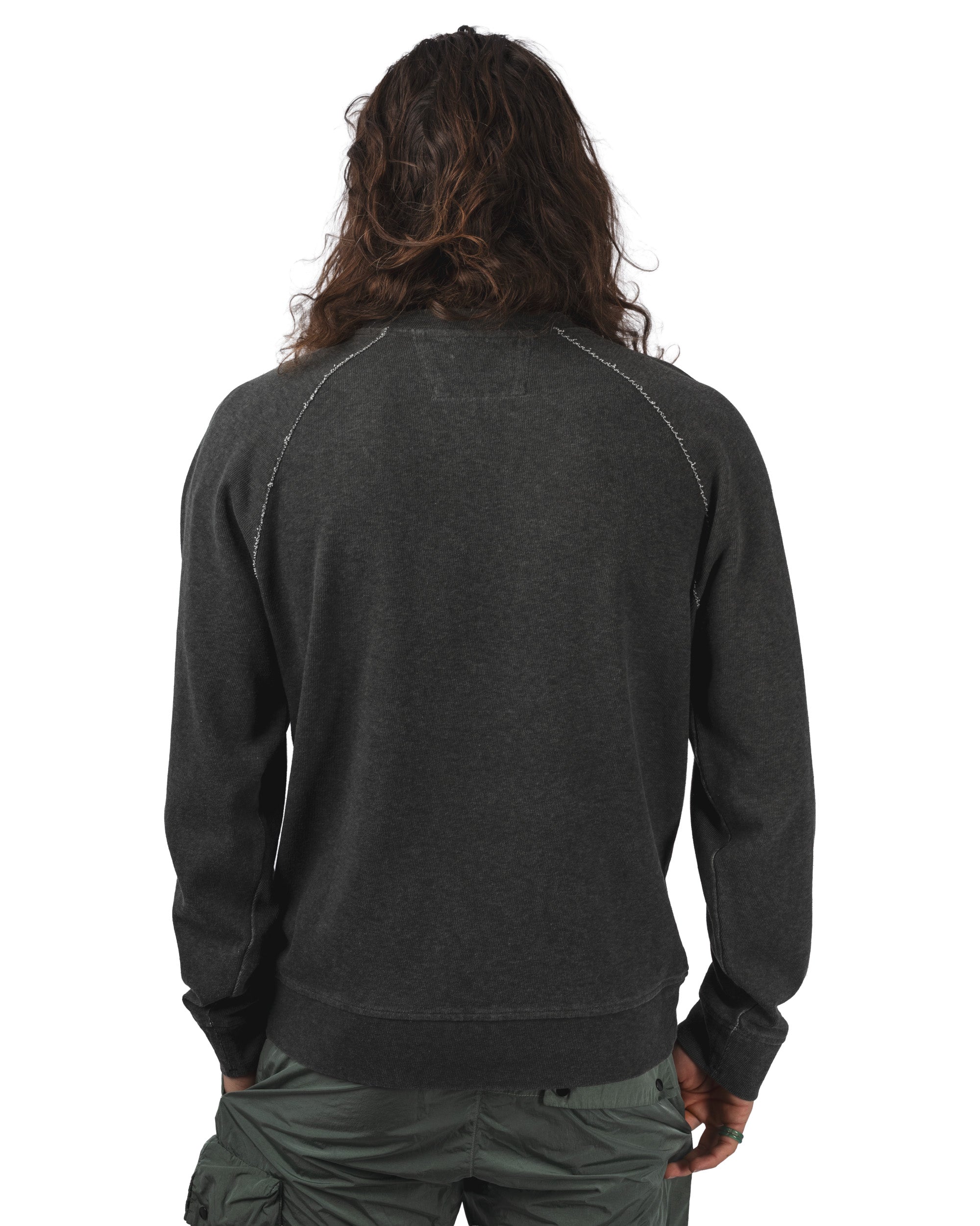 HEAVY JERSEY PLATED CREWNECK SWEATSHIRT