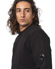 Diagonal Raised Fleece Crewneck Lens Sweatshirt