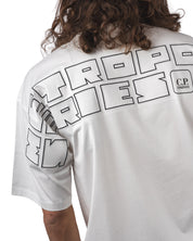 METROPOLIS SERIES MERCERIZED JERSEY S/S BACK EMBROIDERY T-SHIRT