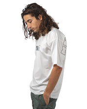 METROPOLIS SERIES MERCERIZED JERSEY S/S BACK EMBROIDERY T-SHIRT