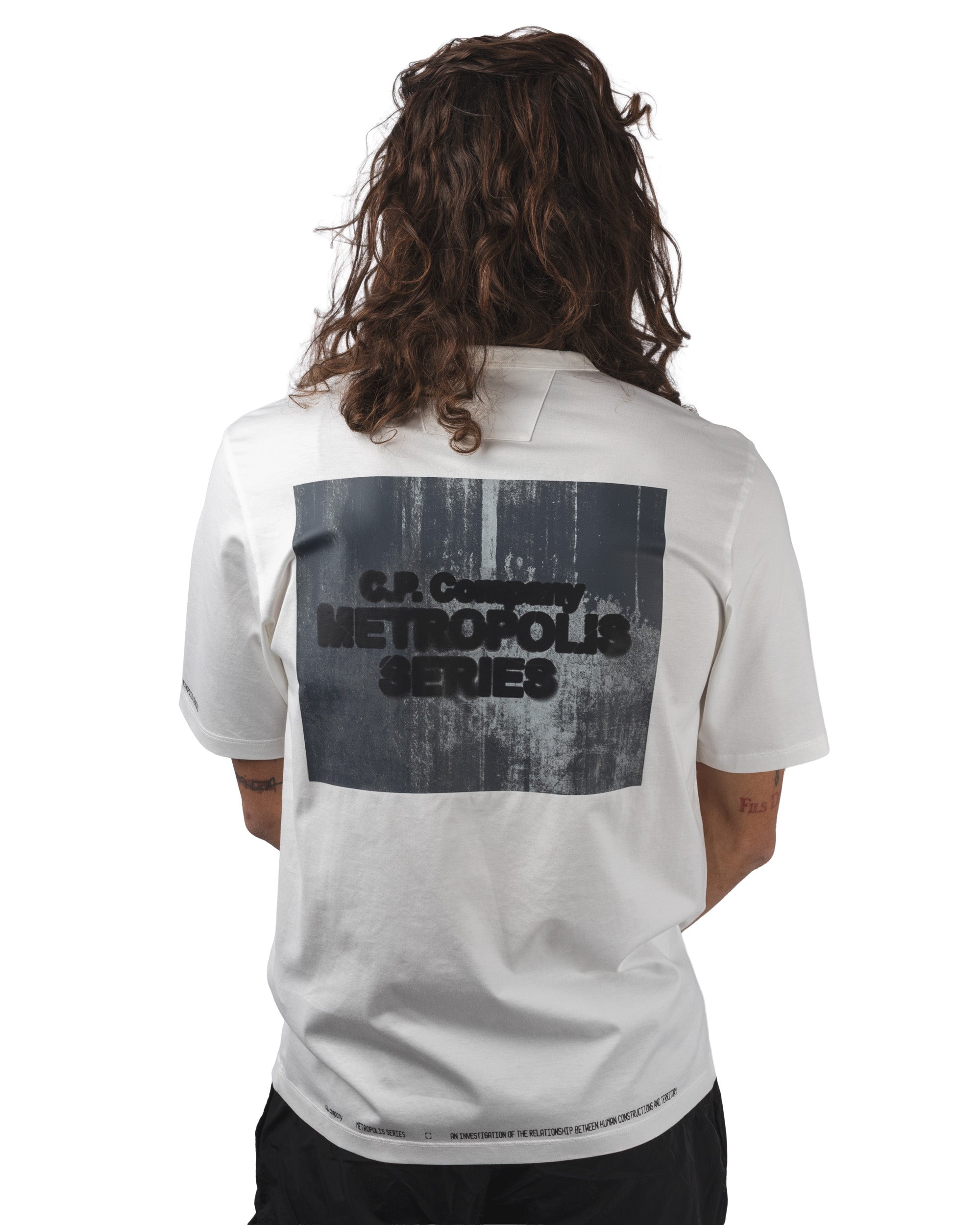 METROPOLIS SERIES MERCERIZED JERSEY S/S PRINTED GRAPHIC T-SHIRT