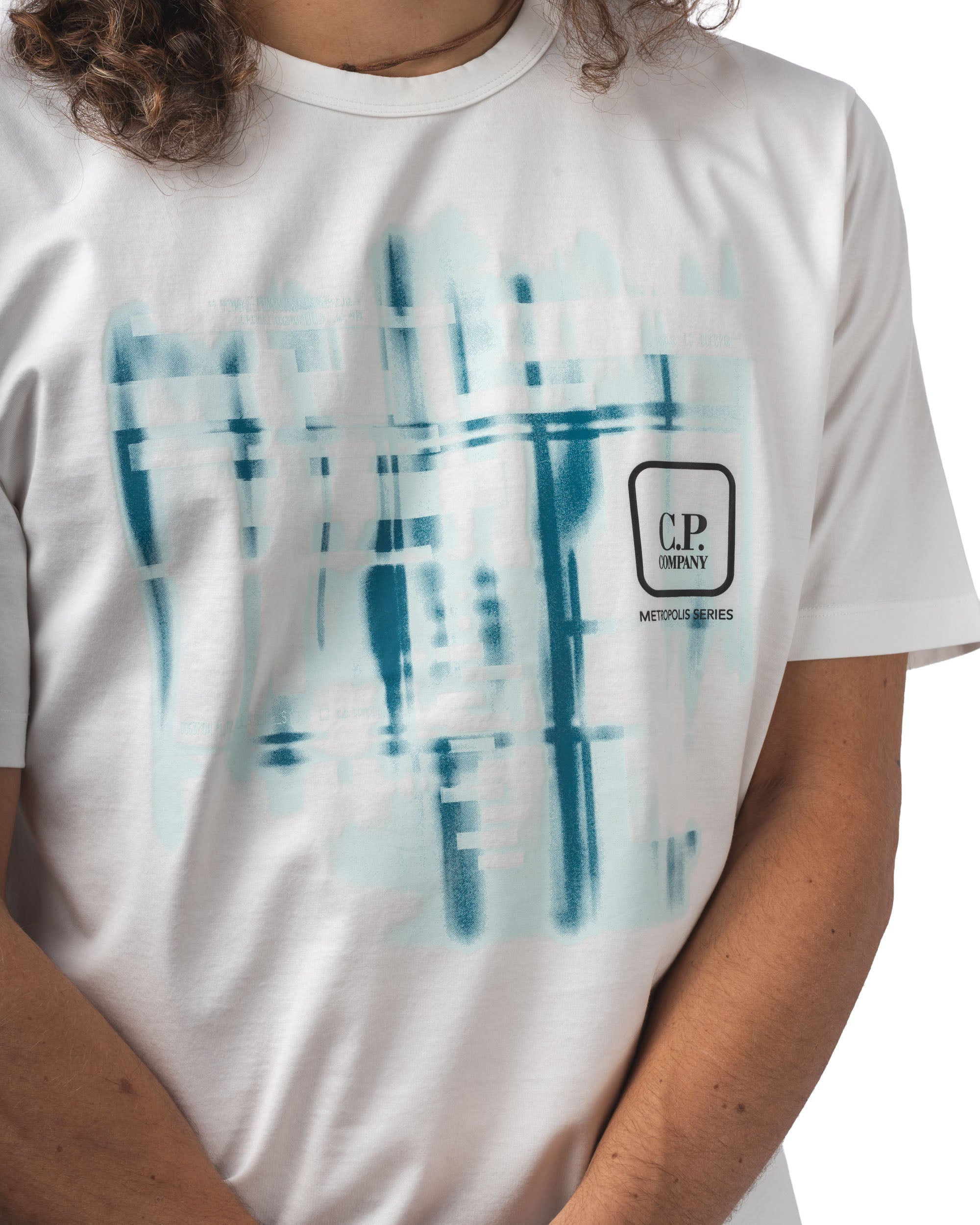 METROPOLIS SERIES MERCERIZED JERSEY S/S GRAPHIC T-SHIRT