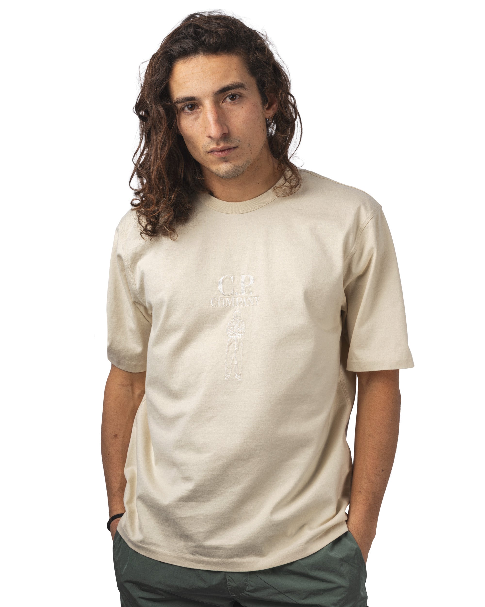 MERCERIZED JERSEY 30/2 TWISTED S/S LOGO T-SHIRT