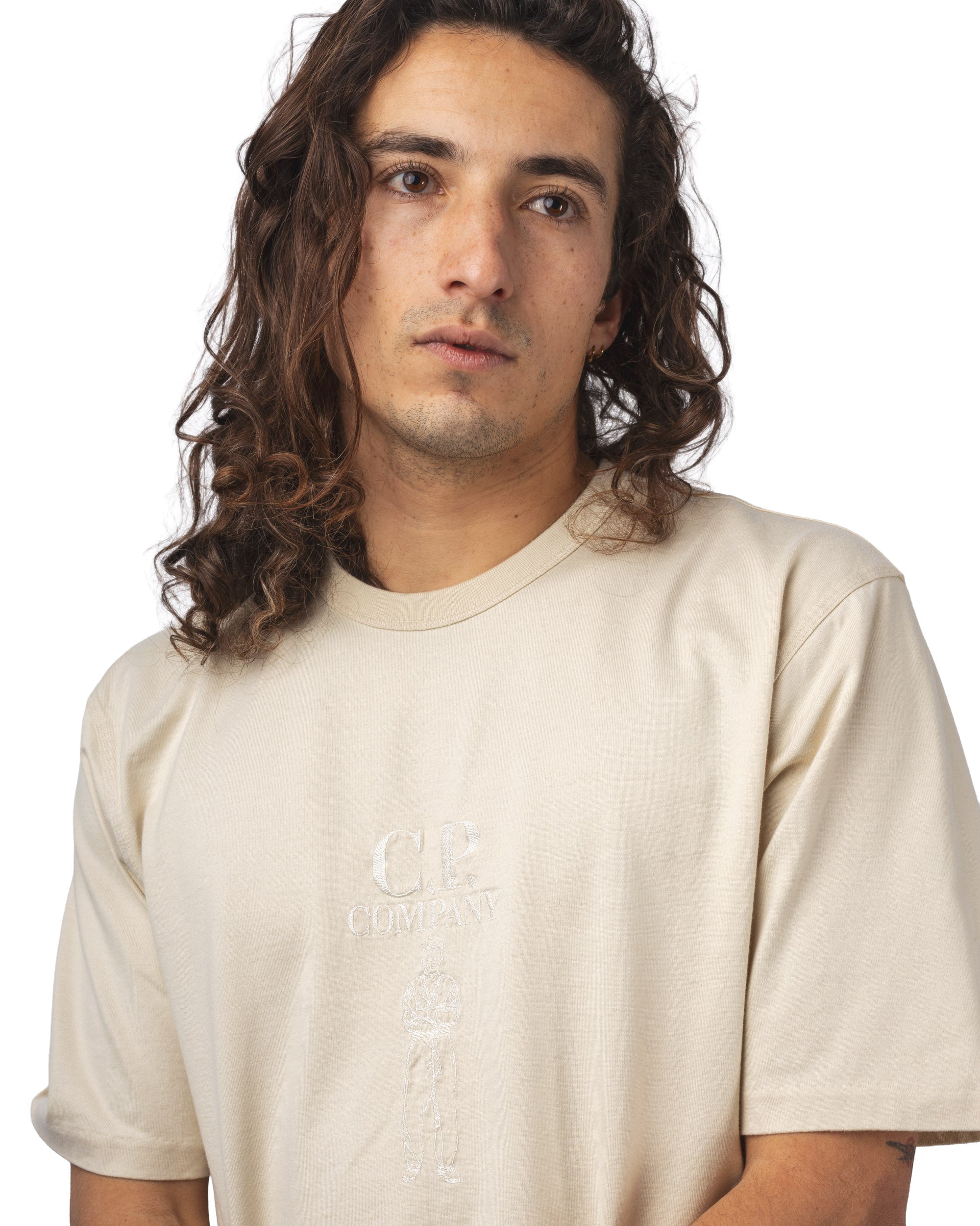 MERCERIZED JERSEY 30/2 TWISTED S/S LOGO T-SHIRT