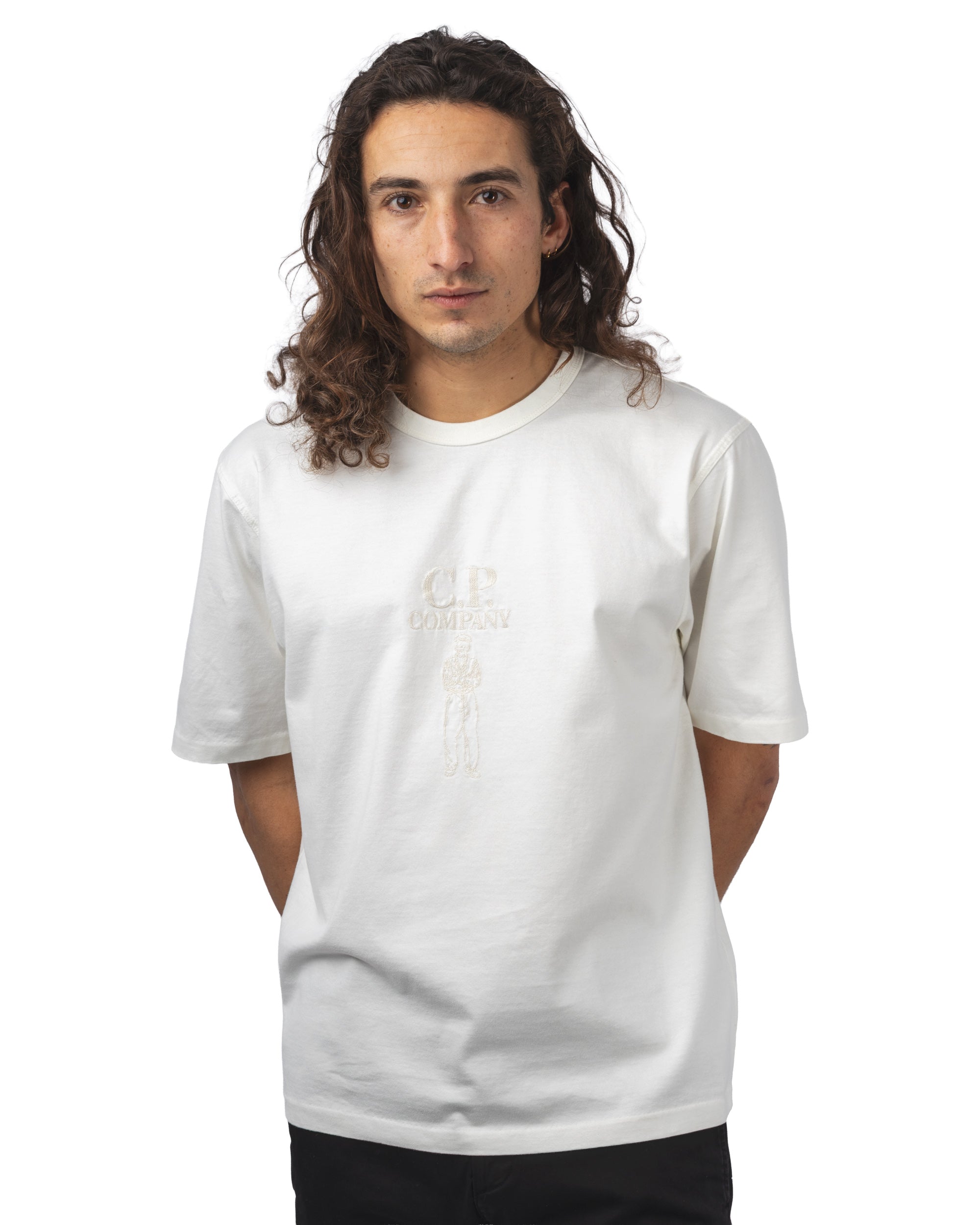 MERCERIZED JERSEY 30/2 TWISTED S/S LOGO T-SHIRT