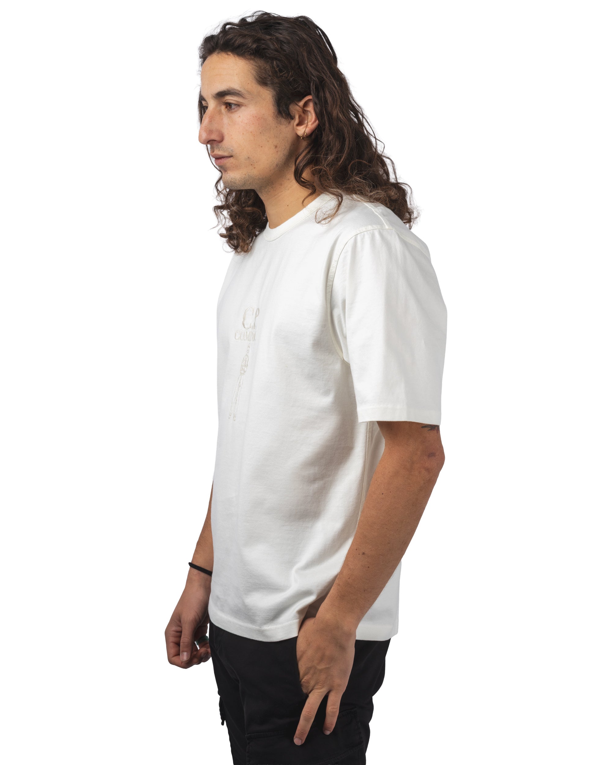 MERCERIZED JERSEY 30/2 TWISTED S/S LOGO T-SHIRT