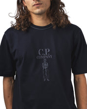 MERCERIZED JERSEY 30/2 TWISTED S/S LOGO T-SHIRT