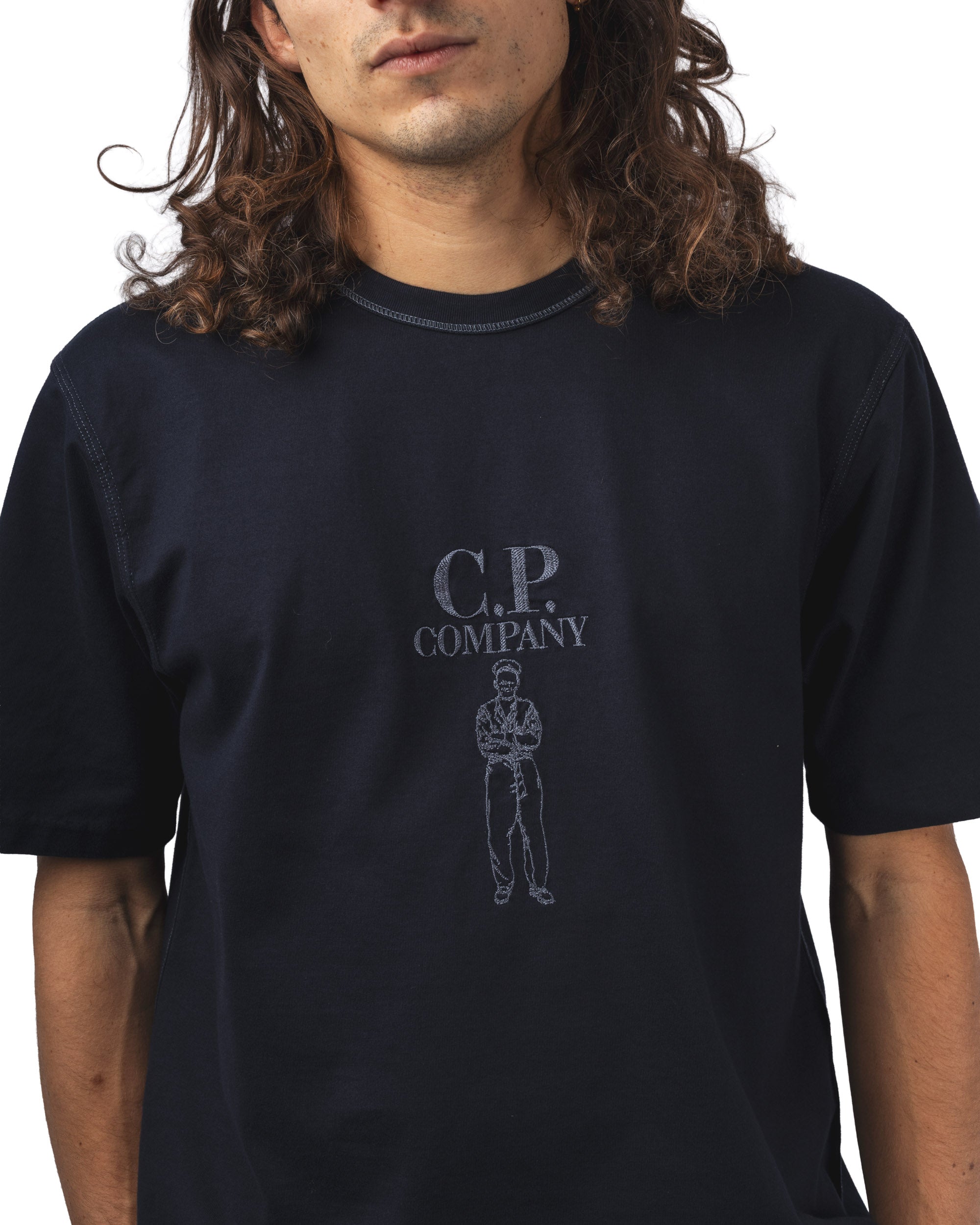 MERCERIZED JERSEY 30/2 TWISTED S/S LOGO T-SHIRT