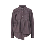 Indie Double Layer Shirt With Cami