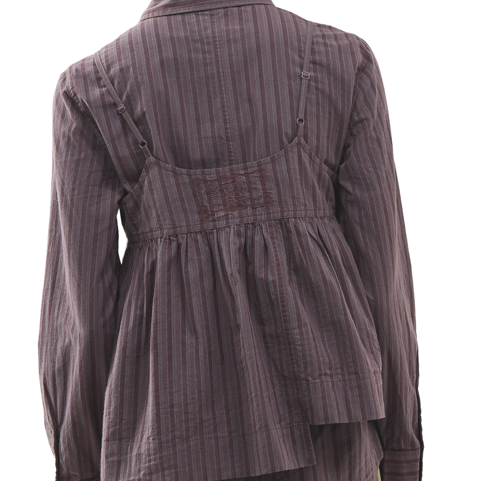 Indie Double Layer Shirt With Cami